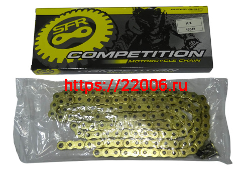 Цепь SFR (520VO) SFR -120зв. O-Ring с сальником , цвет цепи Золотой