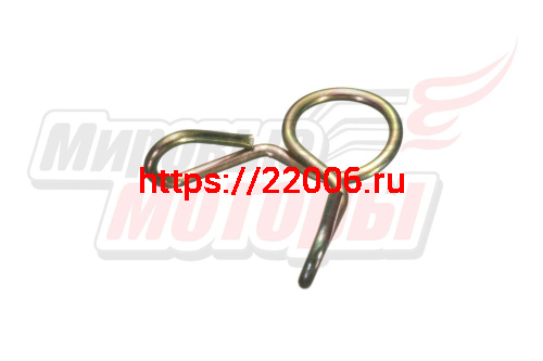Хомут шланга пружинный, проволочный, одновитковый, диаметр 8 мм