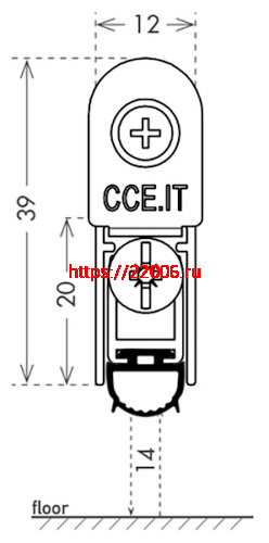 Автоматический Armadillo (Армадилло) порог EASY TREND SQ cod. ASTDSQ, B4/930 фото 2