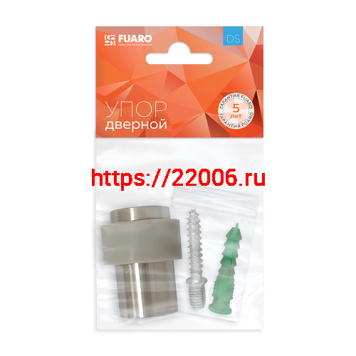 Упор Fuaro (Фуаро) дверной напольный STOPPER/14 (DS-14) SN-3 мат.никель фото 2
