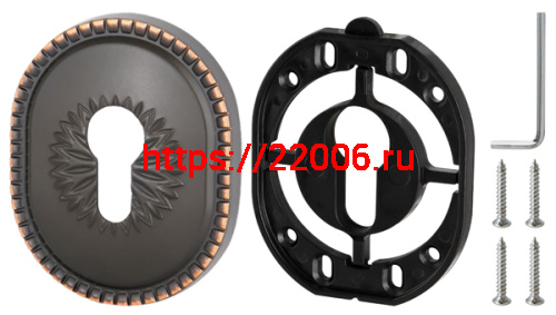 Накладка Armadillo (Армадилло) на цилиндр ESC.C.CL/OV (ET-DEC CL) ABL-18 темная медь фото 4 Накладка Armadillo (Армадилло) на цилиндр ESC.C.CL/OV (ET-DEC CL) ABL-18 темная медь фото 4