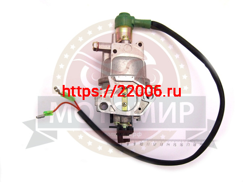 Карбюратор 188F для бензогенератора с эл. клапаном фото 2