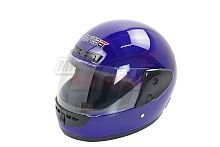 Шлем SAFEBET HF-101 синий глянцевый ОДНОЦВЕТНЫЙ "S,M,L,XL,XXL" (интеграл)