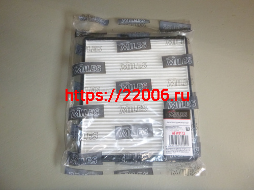 Фильтр салона MILES AFW1173, CHEVROLET AVEO 02-AFW1173 (FILTRON K1178, MANN CU2330)
