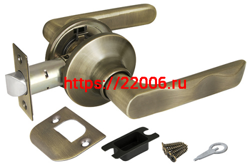 Ручка Fuaro (Фуаро) защелка DK624/BL AB-PS (624/BL AB-P) (без фик.) бронза Ручка Fuaro (Фуаро) защелка DK624/BL AB-PS (624/BL AB-P) (без фик.) бронза