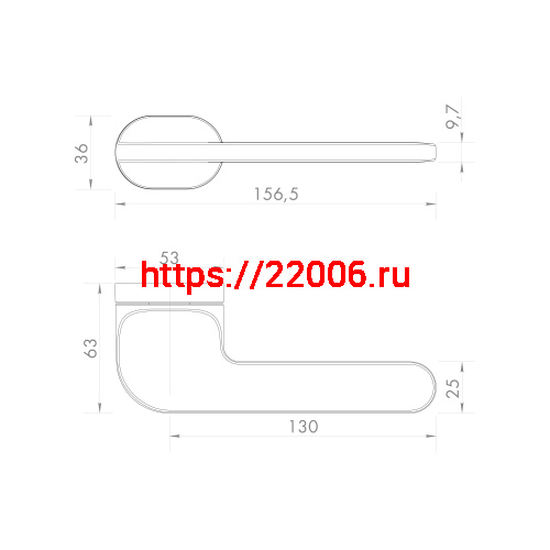 Ручка Armadillo (Армадилло) раздельная R.UCR36.DUNE FSG-39 флорентийское золото фото 2