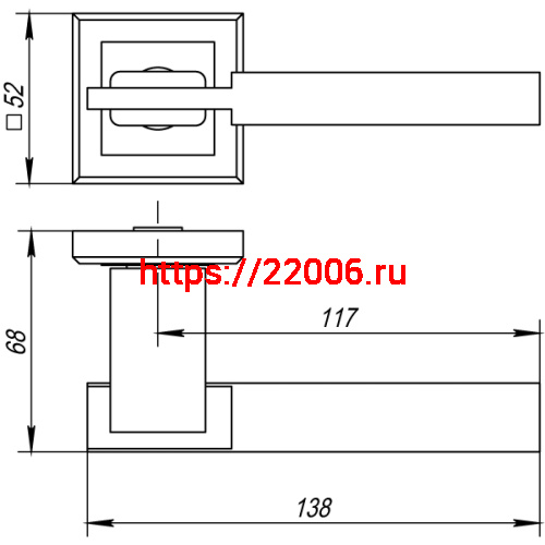 Ручка Punto (Пунто) раздельная K.QL52.CITY (CITY QL) ABG-6 зеленая бронза фото 3 Ручка Punto (Пунто) раздельная K.QL52.CITY (CITY QL) ABG-6 зеленая бронза фото 3