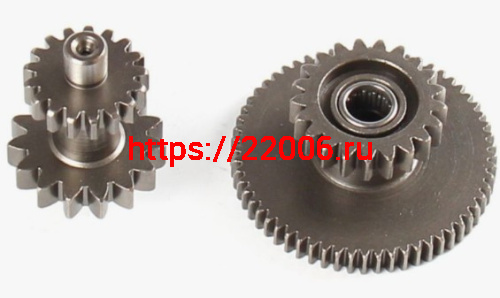 Шестерня электростартера 166FMM/CB/CG, TTR-250, 14*16 18*62 Шестерня электростартера 166FMM/CB/CG, TTR-250, 14*16 18*62