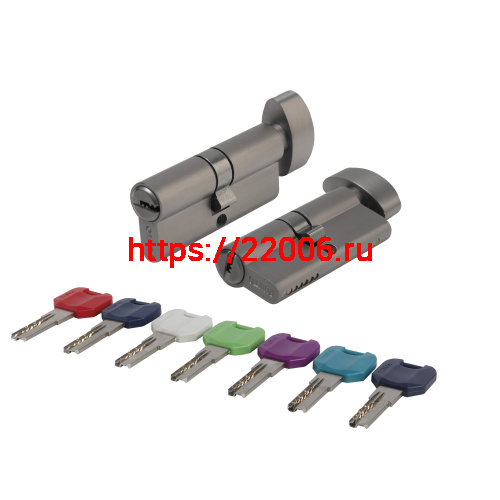 Цилиндровый Punto (Пунто) механизм MaxPro7002Knob60mm(25+10+25) GR графит 7key с вертушкой