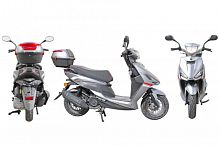 Скутер JOG 49сс черный (150)(10,8л.с., обод 10", тормоза: диск.перед/бараб зад.)