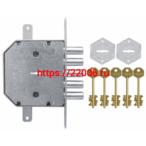 Замок Class (Класс) врезной сувальдный GS-SM 002 с тягами, 5 кл. фото 2
