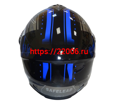 Шлем интеграл "Safelead" HF-122 черный Q162, размер S фото 5