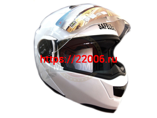 Шлем модуляр "Safelead" HF-119 TRANSFORMER с встр. очками, черный, серебристый размер ХL Шлем модуляр "Safelead" HF-119 TRANSFORMER с встр. очками, черный, серебристый размер ХL