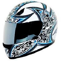 Мотошлем THH TS-38 №4 white/ blue (M)