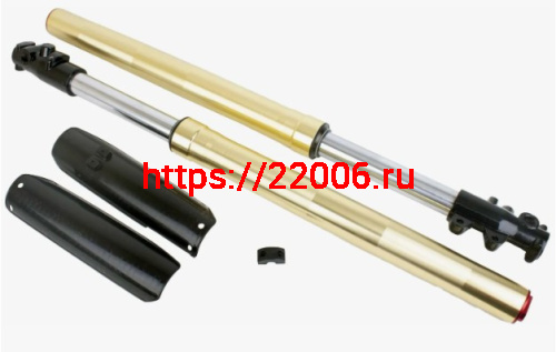 Перья вилки KAYO-125/140 (L-770mm) ось 15 мм, золотые