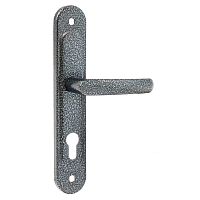 Ручка дверная Zenit (Зенит) на планке РФ1-68.02 серебро