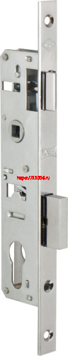 Корпус Kale kilit (Кале килит) узкопрофильного замка с защёлкой 153/P (20 mm) w/b (хром)