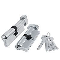 Цилиндровый Fuaro (Фуаро) механизм (200 ZM/100) 2000ZMKnob100(45+10+45) CP хром 5Key с вертушкой