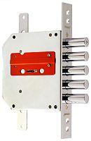 Замок Border (Бордер) врезной сувальдный ЗВ8-6 ПК5Т/15 с тягами (прав.), 5 кл. /72201/