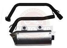 Глушитель ATV WILD TRACK в сборе с коленом  (606860+606579+606859)