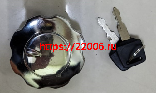 Крышка (пробка) бензобака с ключом мопед ORION-125 Крышка (пробка) бензобака с ключом мопед ORION-125