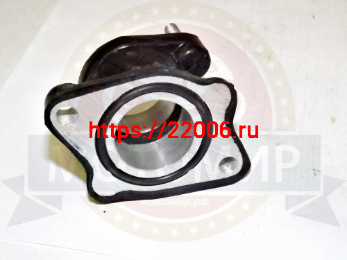 Патрубок карбюратора CG125 157FMI (коллектор впускной) короткий (резин) фото 3