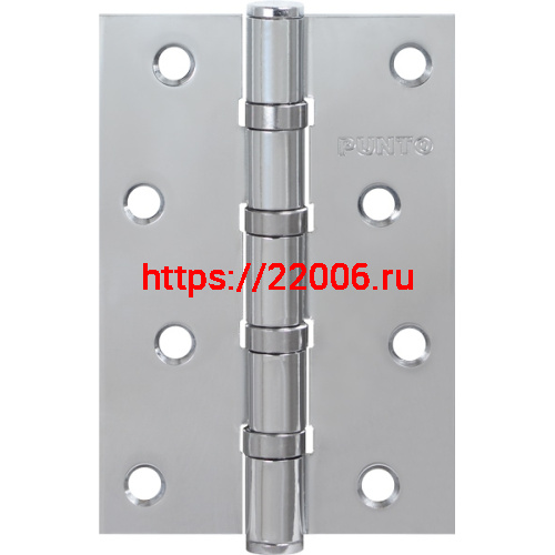 Петля Punto (Пунто) универсальная IN4100U CP (4B 100х70х2.5) хром Петля Punto (Пунто) универсальная IN4100U CP (4B 100х70х2.5) хром