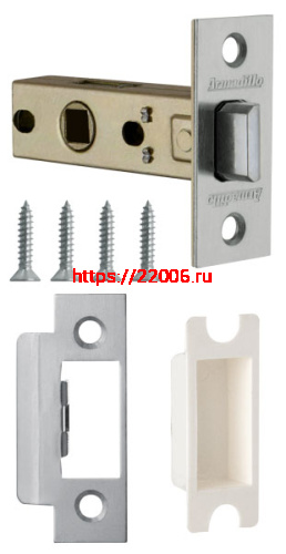 Защелка Armadillo (Армадилло) врезная LH 120-45-25 SN Матовый никель BOX /прям/ Защелка Armadillo (Армадилло) врезная LH 120-45-25 SN Матовый никель BOX /прям/