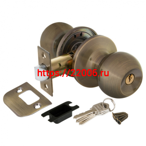 Ручка Ajax (Аякс) защелка DK682 AB-ET (6082 AB-E) (кл./фик.) бронза