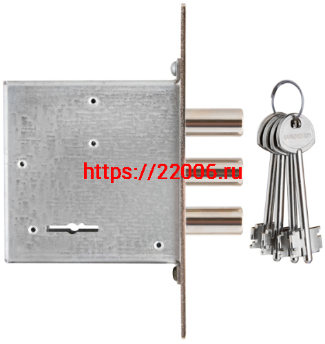 Замок Guardian (Гардиан) врезной сувальдный ЗВ 10.01 (без отв. планки), 4 кл. (длинный кл. 60 мм) /128:3356/ фото 3