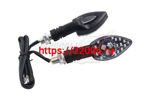 Боковой фонарь светодиодный WKT-TL-16 черные (ПАРА) Боковой фонарь светодиодный WKT-TL-16 черные (ПАРА)