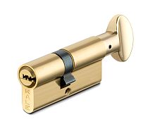 Цилиндровый механизм Kale kilit (Кале килит) с вертушкой 164 SM/62 (26+10+26) mm латунь 5 кл.