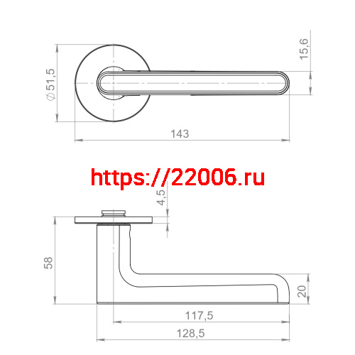 Ручка Armadillo (Армадилло) раздельная R.YM.CINNAMON MWSC-33 итальянский тисненый фото 5