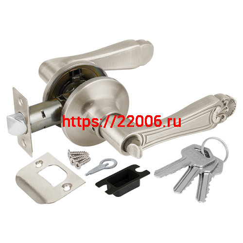 Ручка Punto (Пунто) защелка DK637 SN-ET (6037 SN-E) (кл./фик.) мат. никель