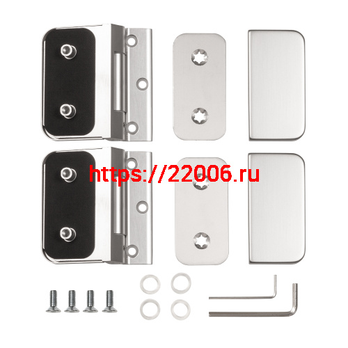 Петля Armadillo (Армадилло) для стеклянной двери Space.GL.H01 (2 шт) AL алюминий фото 3