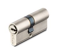 Цилиндровый Kale kilit (Кале килит) механизм 164 SN/80 (30+10+40) mm никель 5 кл.