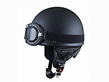 Мотошлем VIRTUE MD-510 ретро черный матовый (L) без очков