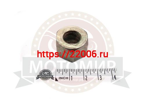 Гайка задней оси Иж ИЖГ-105 (М16*1.5мм) (лев. резьба) Гайка задней оси Иж ИЖГ-105 (М16*1.5мм) (лев. резьба)